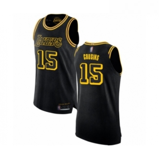 Womens Los Angeles Lakers 15 DeMarcus Cousins Swingman Black Basketball Jersey City Edition Womens Los Angeles Lakers 15 DeMarcus Cousins Swingman Black Basketball Jersey City Edition