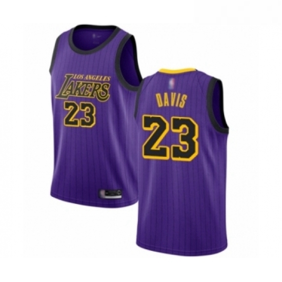 Womens Los Angeles Lakers 23 Anthony Davis Swingman Purple Basketball Jersey City Edition Womens Los Angeles Lakers 23 Anthony Davis Swingman Purple Basketball Jersey City Edition