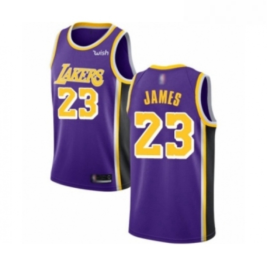 Womens Los Angeles Lakers 23 LeBron James Swingman Purple Basketball Jerseys Statement Edition Womens Los Angeles Lakers 23 LeBron James Swingman Purple Basketball Jerseys Statement Edition