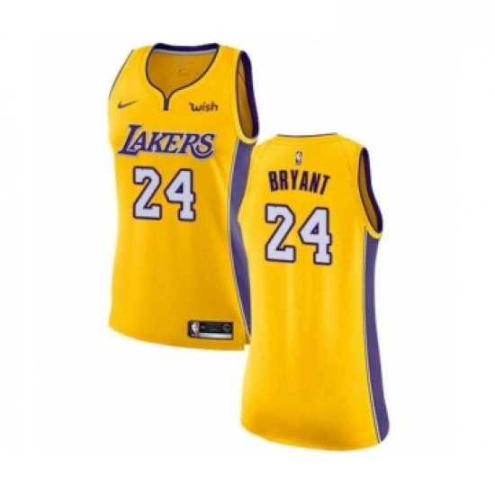 Womens Los Angeles Lakers 24 Kobe Bryant Authentic Gold Home Basketball Jersey Icon Edition Womens Los Angeles Lakers 24 Kobe Bryant Authentic Gold Home Basketball Jersey Icon Edition