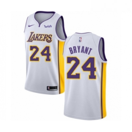 Womens Los Angeles Lakers 24 Kobe Bryant Authentic White Basketball Jersey Association Edition Womens Los Angeles Lakers 24 Kobe Bryant Authentic White Basketball Jersey Association Edition