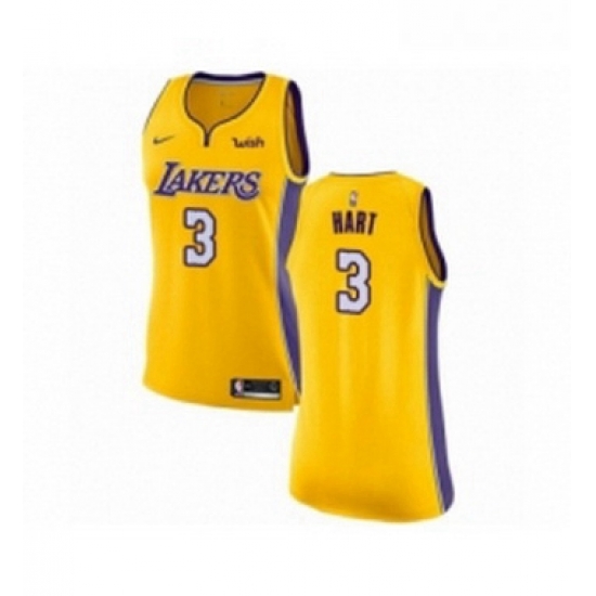 Womens Los Angeles Lakers 3 Josh Hart Authentic Gold Basketball Jersey Icon Edition Womens Los Angeles Lakers 3 Josh Hart Authentic Gold Basketball Jersey Icon Edition
