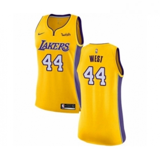 Womens Los Angeles Lakers 44 Jerry West Authentic Gold Home Basketball Jersey Icon Edition Womens Los Angeles Lakers 44 Jerry West Authentic Gold Home Basketball Jersey Icon Edition