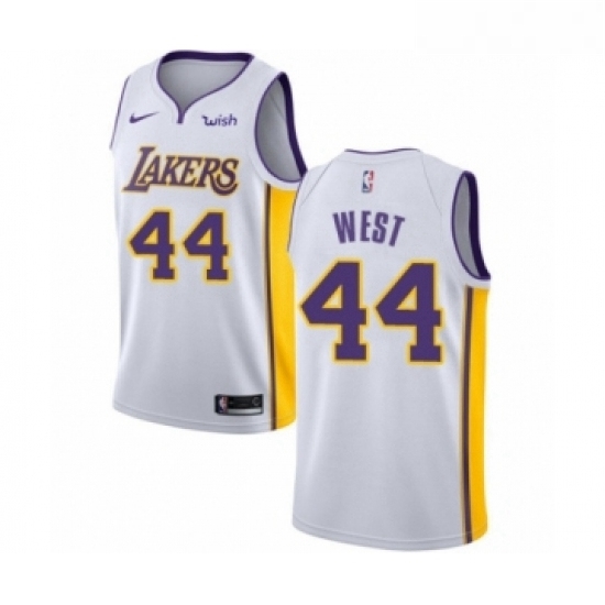 Womens Los Angeles Lakers 44 Jerry West Authentic White Basketball Jersey Association Edition Womens Los Angeles Lakers 44 Jerry West Authentic White Basketball Jersey Association Edition