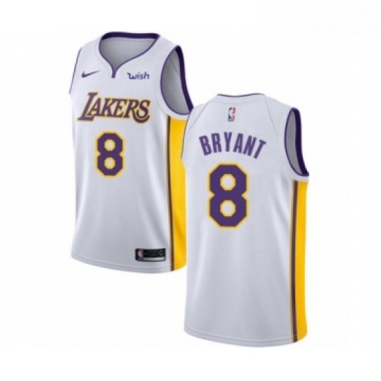 Womens Los Angeles Lakers 8 Kobe Bryant Authentic White Basketball Jersey Association Edition Womens Los Angeles Lakers 8 Kobe Bryant Authentic White Basketball Jersey Association Edition