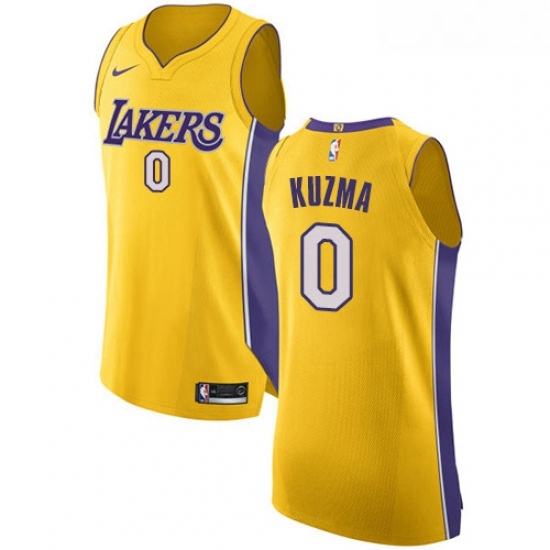 Womens Nike Los Angeles Lakers 0 Kyle Kuzma Authentic Gold Home NBA Jersey Icon Edition Womens Nike Los Angeles Lakers 0 Kyle Kuzma Authentic Gold Home NBA Jersey Icon Edition