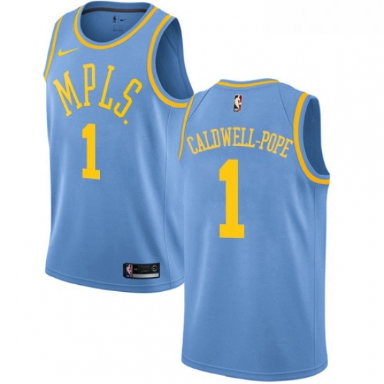 Womens Nike Los Angeles Lakers 1 Kentavious Caldwell Pope Swingman Blue Hardwood Classics NBA Jersey Womens Nike Los Angeles Lakers 1 Kentavious Caldwell Pope Swingman Blue Hardwood Classics NBA Jersey