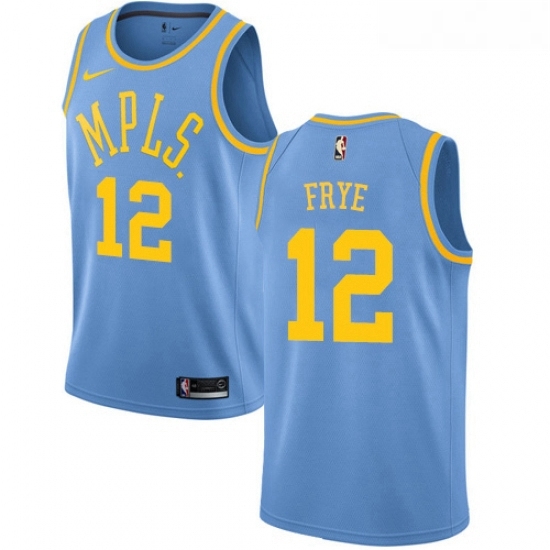 Womens Nike Los Angeles Lakers 12 Channing Frye Authentic Blue Hardwood Classics NBA Jersey Womens Nike Los Angeles Lakers 12 Channing Frye Authentic Blue Hardwood Classics NBA Jersey