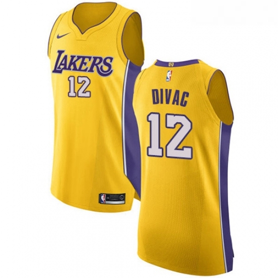 Womens Nike Los Angeles Lakers 12 Vlade Divac Authentic Gold Home NBA Jersey Icon Edition Womens Nike Los Angeles Lakers 12 Vlade Divac Authentic Gold Home NBA Jersey Icon Edition