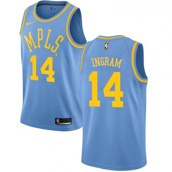 Womens Nike Los Angeles Lakers 14 Brandon Ingram Authentic Blue Hardwood Classics NBA Jersey Womens Nike Los Angeles Lakers 14 Brandon Ingram Authentic Blue Hardwood Classics NBA Jersey