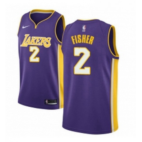 Womens Nike Los Angeles Lakers 2 Derek Fisher Swingman Purple NBA Jersey Statement Edition Womens Nike Los Angeles Lakers 2 Derek Fisher Swingman Purple NBA Jersey Statement Edition