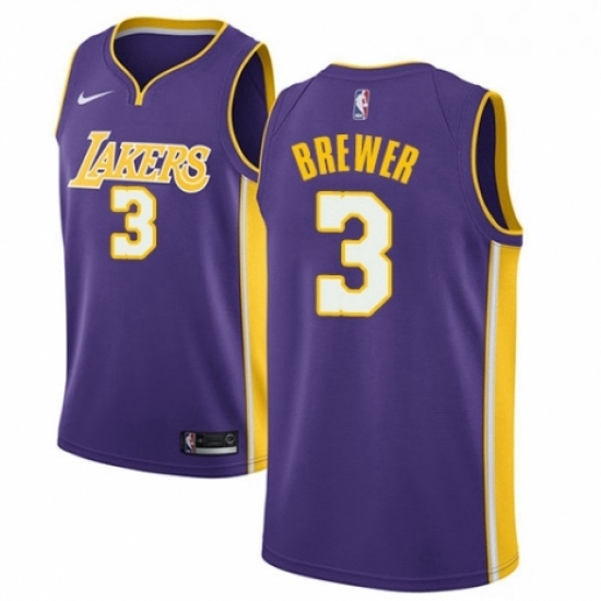 Womens Nike Los Angeles Lakers 3 Corey Brewer Authentic Purple NBA Jersey Icon Edition Womens Nike Los Angeles Lakers 3 Corey Brewer Authentic Purple NBA Jersey Icon Edition