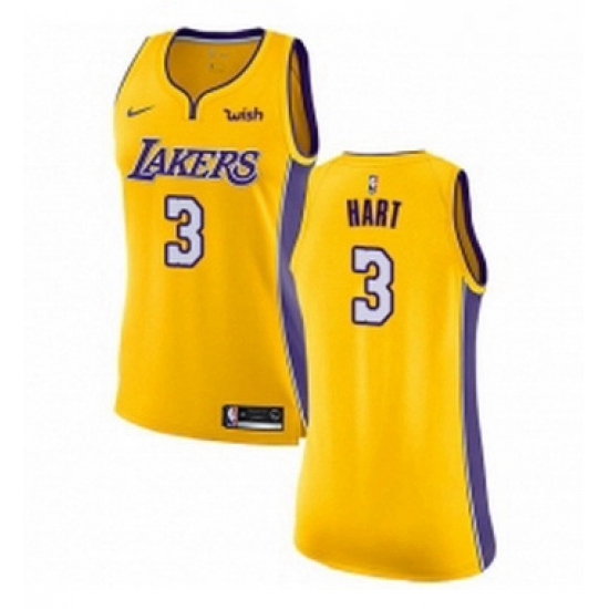Womens Nike Los Angeles Lakers 3 Josh Hart Swingman Gold NBA Jersey Icon Edition Womens Nike Los Angeles Lakers 3 Josh Hart Swingman Gold NBA Jersey Icon Edition