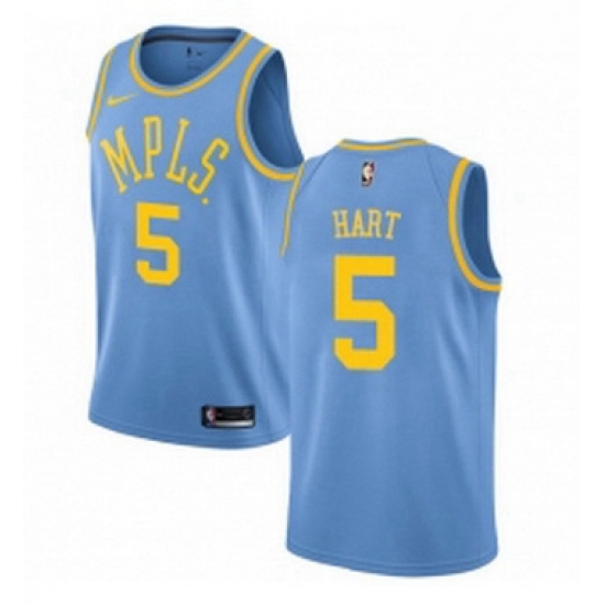 Womens Nike Los Angeles Lakers 5 Josh Hart Authentic Blue Hardwood Classics NBA Jersey Womens Nike Los Angeles Lakers 5 Josh Hart Authentic Blue Hardwood Classics NBA Jersey