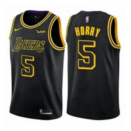 Womens Nike Los Angeles Lakers 5 Robert Horry Swingman Black NBA Jersey City Edition Womens Nike Los Angeles Lakers 5 Robert Horry Swingman Black NBA Jersey City Edition