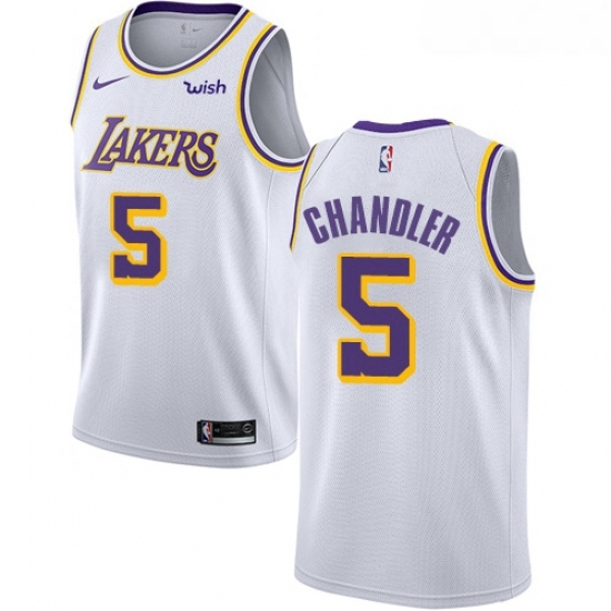 Womens Nike Los Angeles Lakers 5 Tyson Chandler Swingman White NBA Jersey Association Edition Womens Nike Los Angeles Lakers 5 Tyson Chandler Swingman White NBA Jersey Association Edition