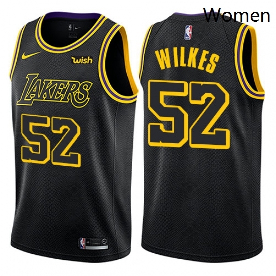 Womens Nike Los Angeles Lakers 52 Jamaal Wilkes Swingman Black NBA Jersey City Edition Womens Nike Los Angeles Lakers 52 Jamaal Wilkes Swingman Black NBA Jersey City Edition