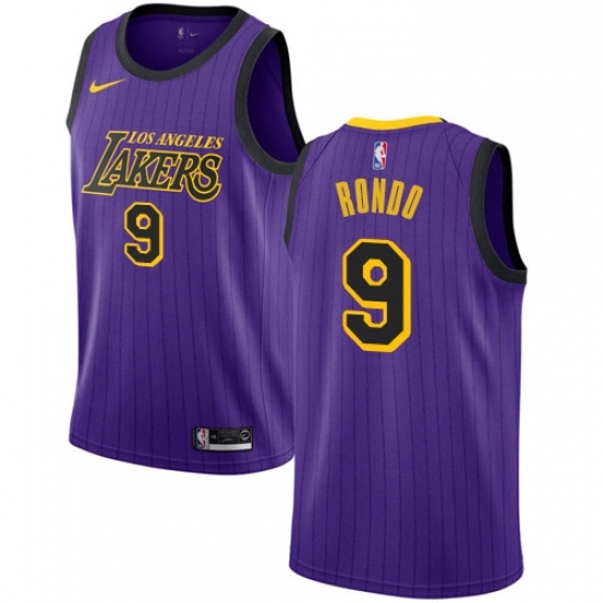 Womens Nike Los Angeles Lakers 9 Rajon Rondo Swingman Purple NBA Jersey City Edition Womens Nike Los Angeles Lakers 9 Rajon Rondo Swingman Purple NBA Jersey City Edition