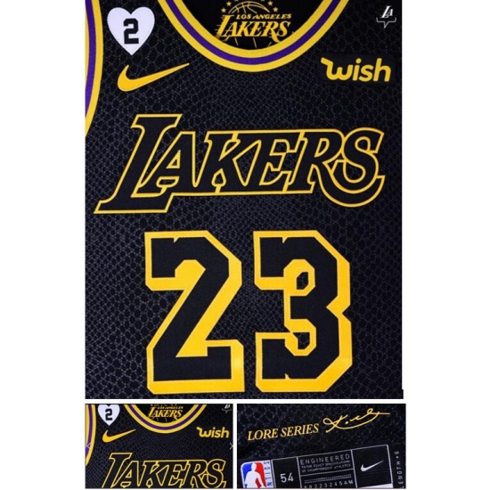 Youth Lakers 23 Lebron James 2 Patch Kobe Bryant and his daughter black jersey Youth Lakers 23 Lebron James 2 Patch Kobe Bryant and his daughter black jersey