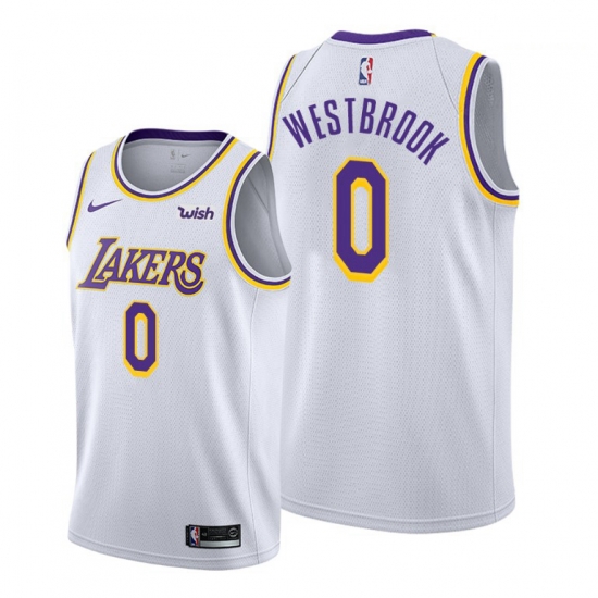 Youth Lakers Russell Westbrook 2021 trade white association edition jersey Youth Lakers Russell Westbrook 2021 trade white association edition jersey