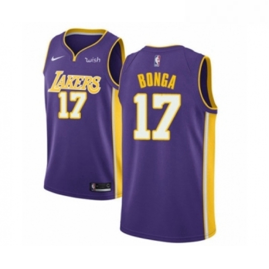 Youth Los Angeles Lakers 17 Isaac Bonga Swingman Purple Basketball Jersey Statement Edition Youth Los Angeles Lakers 17 Isaac Bonga Swingman Purple Basketball Jersey Statement Edition