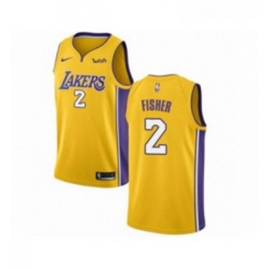 Youth Los Angeles Lakers 2 Derek Fisher Swingman Gold Home Basketball Jersey Icon Edition Youth Los Angeles Lakers 2 Derek Fisher Swingman Gold Home Basketball Jersey Icon Edition
