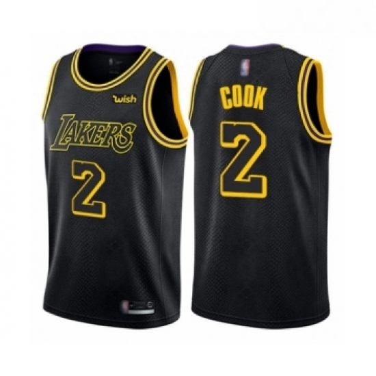 Youth Los Angeles Lakers 2 Quinn Cook Swingman Black Basketball Jersey City Edition Youth Los Angeles Lakers 2 Quinn Cook Swingman Black Basketball Jersey City Edition