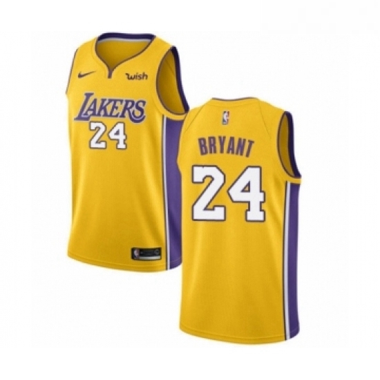 Youth Los Angeles Lakers 24 Kobe Bryant Swingman Gold Home Basketball Jersey Icon Edition Youth Los Angeles Lakers 24 Kobe Bryant Swingman Gold Home Basketball Jersey Icon Edition
