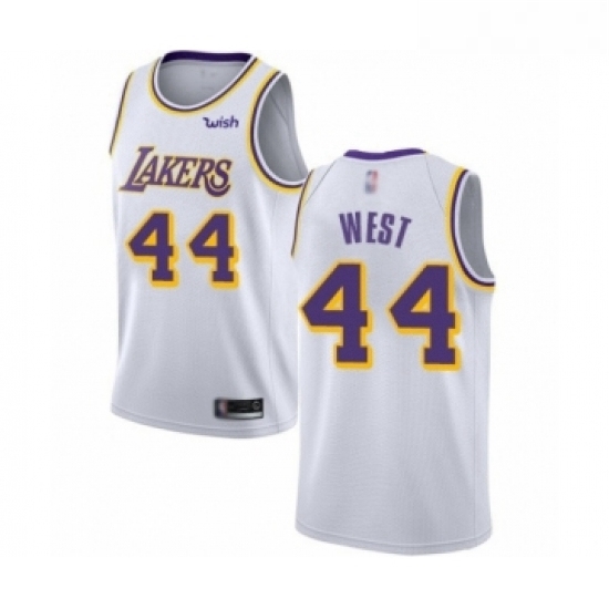 Youth Los Angeles Lakers 44 Jerry West Swingman White Basketball Jersey Association Edition Youth Los Angeles Lakers 44 Jerry West Swingman White Basketball Jersey Association Edition