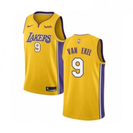 Youth Los Angeles Lakers 9 Nick Van Exel Swingman Gold Home Basketball Jersey Icon Edition Youth Los Angeles Lakers 9 Nick Van Exel Swingman Gold Home Basketball Jersey Icon Edition