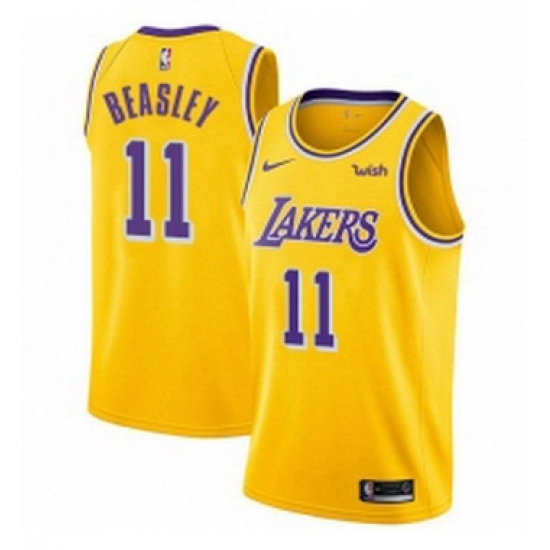 Youth Nike Los Angeles Lakers 11 Michael Beasley Swingman Gold NBA Jersey Icon Edition Youth Nike Los Angeles Lakers 11 Michael Beasley Swingman Gold NBA Jersey Icon Edition