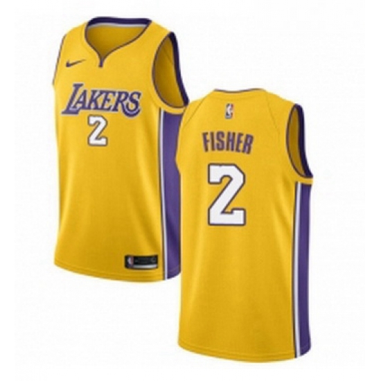 Youth Nike Los Angeles Lakers 2 Derek Fisher Swingman Gold Home NBA Jersey Icon Edition Youth Nike Los Angeles Lakers 2 Derek Fisher Swingman Gold Home NBA Jersey Icon Edition