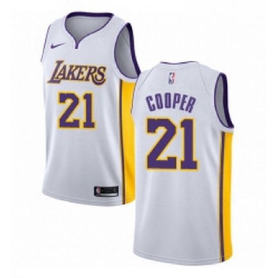 Youth Nike Los Angeles Lakers 21 Michael Cooper Swingman White NBA Jersey Association Edition Youth Nike Los Angeles Lakers 21 Michael Cooper Swingman White NBA Jersey Association Edition