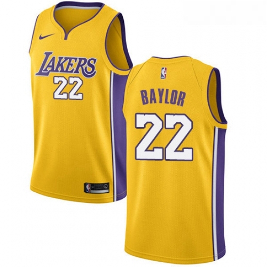 Youth Nike Los Angeles Lakers 22 Elgin Baylor Swingman Gold Home NBA Jersey Icon Edition Youth Nike Los Angeles Lakers 22 Elgin Baylor Swingman Gold Home NBA Jersey Icon Edition