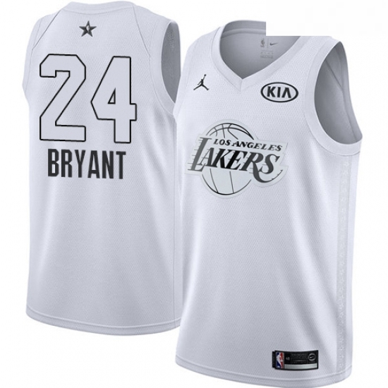 Youth Nike Los Angeles Lakers 24 Kobe Bryant Swingman White 2018 All Star Game NBA Jersey Youth Nike Los Angeles Lakers 24 Kobe Bryant Swingman White 2018 All Star Game NBA Jersey