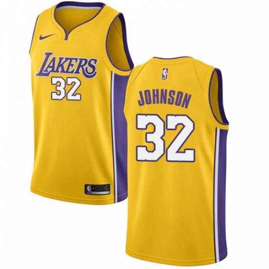 Youth Nike Los Angeles Lakers 32 Magic Johnson Swingman Gold Home NBA Jersey Icon Edition Youth Nike Los Angeles Lakers 32 Magic Johnson Swingman Gold Home NBA Jersey Icon Edition