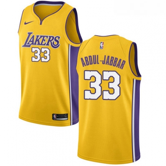 Youth Nike Los Angeles Lakers 33 Kareem Abdul Jabbar Swingman Gold Home NBA Jersey Icon Edition Youth Nike Los Angeles Lakers 33 Kareem Abdul Jabbar Swingman Gold Home NBA Jersey Icon Edition
