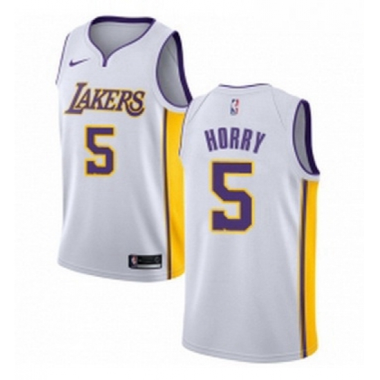 Youth Nike Los Angeles Lakers 5 Robert Horry Swingman White NBA Jersey Association Edition Youth Nike Los Angeles Lakers 5 Robert Horry Swingman White NBA Jersey Association Edition