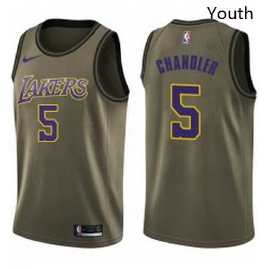 Youth Nike Los Angeles Lakers 5 Tyson Chandler Swingman Green Salute to Service NBA Jersey Youth Nike Los Angeles Lakers 5 Tyson Chandler Swingman Green Salute to Service NBA Jersey