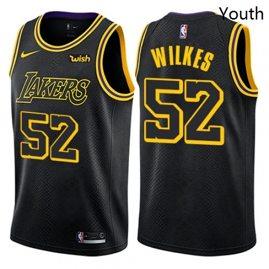 Youth Nike Los Angeles Lakers 52 Jamaal Wilkes Swingman Black NBA Jersey City Edition Youth Nike Los Angeles Lakers 52 Jamaal Wilkes Swingman Black NBA Jersey City Edition