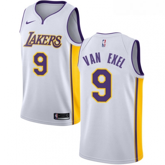 Youth Nike Los Angeles Lakers 9 Nick Van Exel Swingman White NBA Jersey Association Edition Youth Nike Los Angeles Lakers 9 Nick Van Exel Swingman White NBA Jersey Association Edition