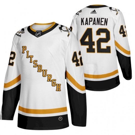 Men Penguins 42 Kasperi Kapanen 2021 Reverse Retro White Jersey Men Penguins 42 Kasperi Kapanen 2021 Reverse Retro White Jersey
