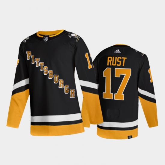 Men Pittsburgh Penguins 17 Bryan Rust 2021 2022 Black Stitched Jersey Men Pittsburgh Penguins 17 Bryan Rust 2021 2022 Black Stitched Jersey