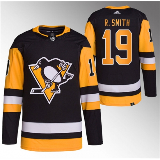 Men Pittsburgh Penguins 19 Reilly Smith Black Stitched Jersey Men Pittsburgh Penguins 19 Reilly Smith Black Stitched Jersey