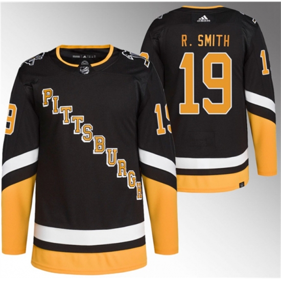 Men Pittsburgh Penguins 19 Reilly Smith Black Stitched Jerseys Men Pittsburgh Penguins 19 Reilly Smith Black Stitched Jerseys