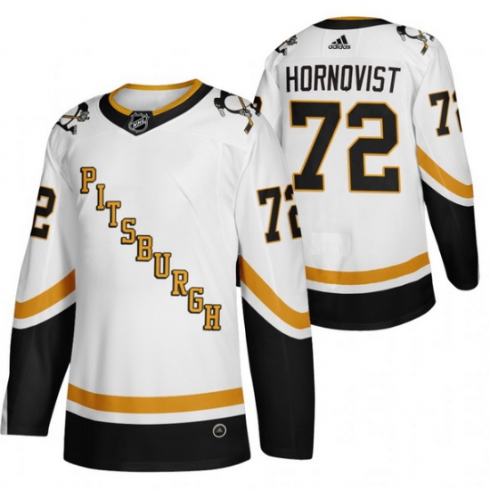 Men Pittsburgh Penguins 72 Patric Hornqvist White Adidas 2020 21 Reverse Retro Alternate NHL Jersey Men Pittsburgh Penguins 72 Patric Hornqvist White Adidas 2020 21 Reverse Retro Alternate NHL Jersey