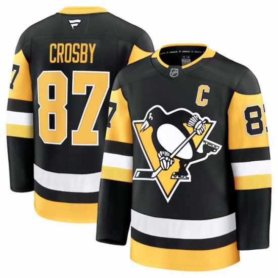 Men Pittsburgh Penguins 87 Sidney Crosby Black 2024 25 Home Stitched Hockey Jersey Men Pittsburgh Penguins 87 Sidney Crosby Black 2024 25 Home Stitched Hockey Jersey