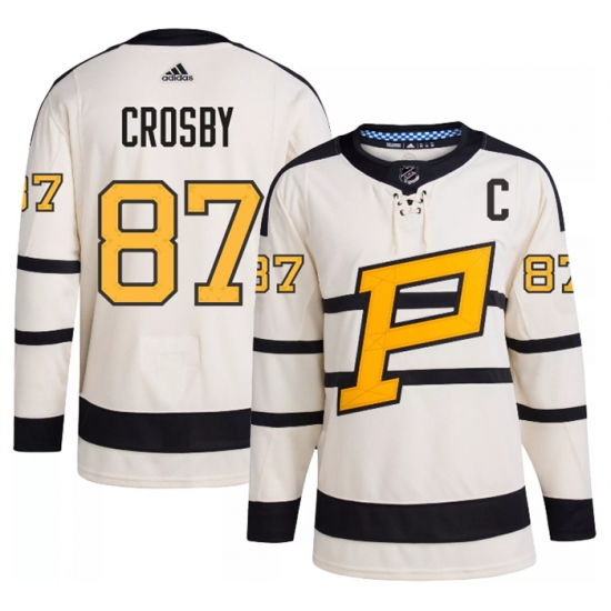 Men Pittsburgh Penguins 87 Sidney Crosby Cream 2023 Winter Classic Stitched Jersey Men Pittsburgh Penguins 87 Sidney Crosby Cream 2023 Winter Classic Stitched Jersey
