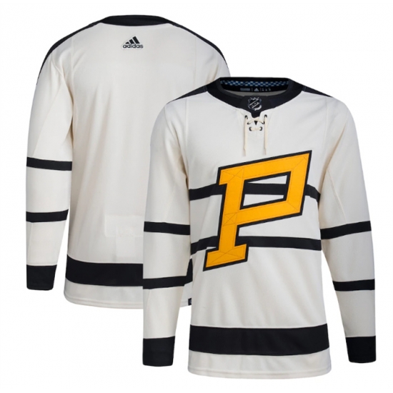 Men Pittsburgh Penguins Blank Cream 2023 Winter Classic Stitched Jersey Men Pittsburgh Penguins Blank Cream 2023 Winter Classic Stitched Jersey