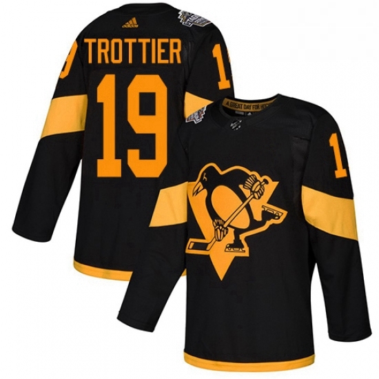 Mens Adidas Pittsburgh Penguins 19 Bryan Trottier Black Authentic 2019 Stadium Series Stitched NHL Jersey Mens Adidas Pittsburgh Penguins 19 Bryan Trottier Black Authentic 2019 Stadium Series Stitched NHL Jersey